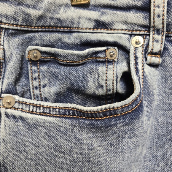 Rag & Bone DRE Low-Rise Boyfriend Raw Hem Acid Wash Blue Women Jeans Sz 27 - Picture 8 of 17